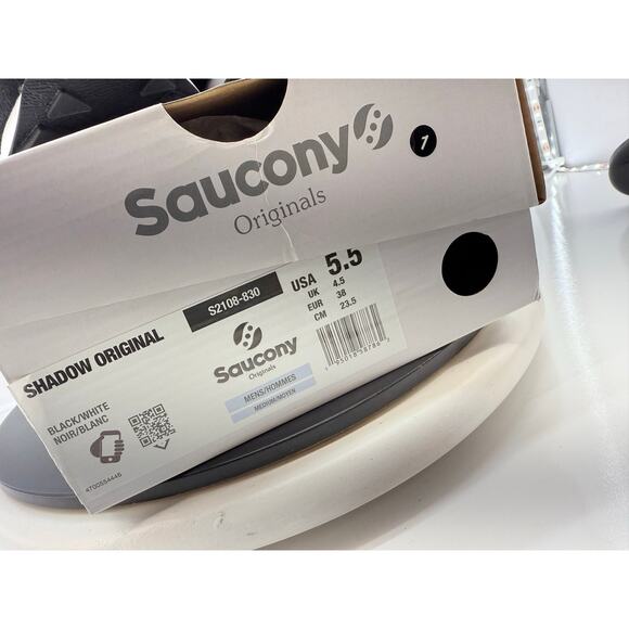 Saucony Shadow Original Womens Size 7 Black White Running Shoes Retro
S2108-830 - Picture 4 of 9
